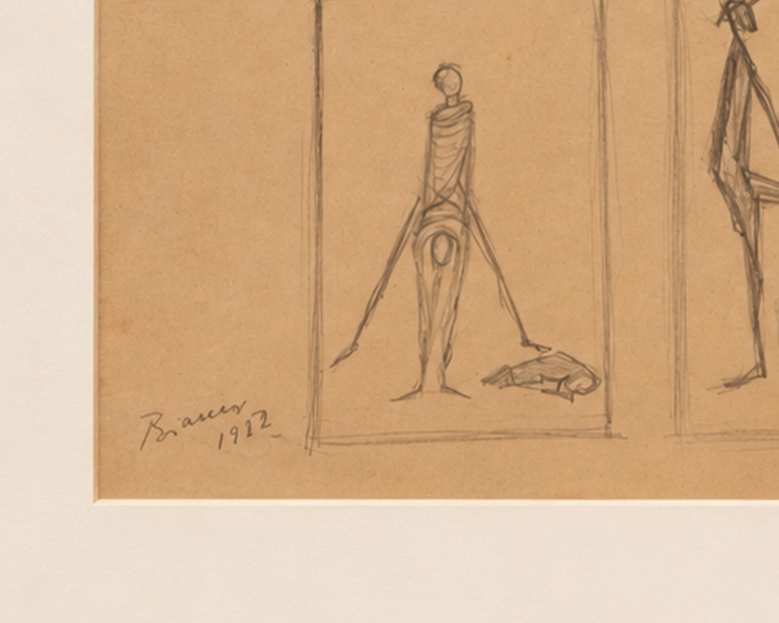 Enrico Bianco (1918-2013), Estudo para Pescadores e Trabalhadores, 1956 - foto 3 de 4