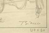 Enrico Bianco (1918-2013), Estudo para Lavadeir... - Grafite s/ papel<br>Ass. Inf. direito <br>Com Declaração de Autenticidade, registrado sob o nº 00009, emitido pela Família do Artista.