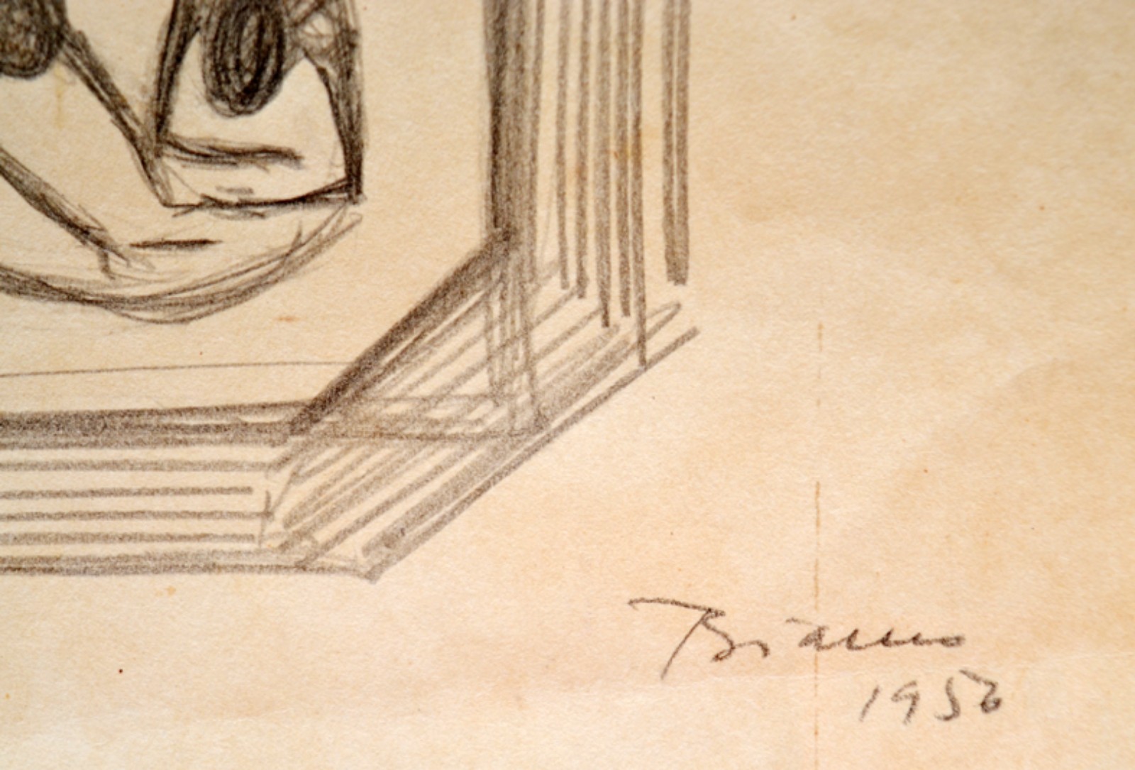 Enrico Bianco (1918-2013), Estudo para Figuras e Pescadores, 1956 - foto 4 de 5