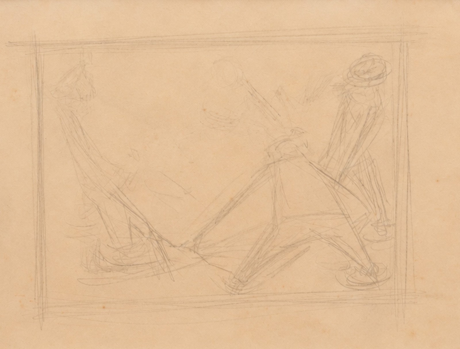 Enrico Bianco (1918-2013), Estudo para Figuras e Pescadores, 1956 - foto 1 de 5
