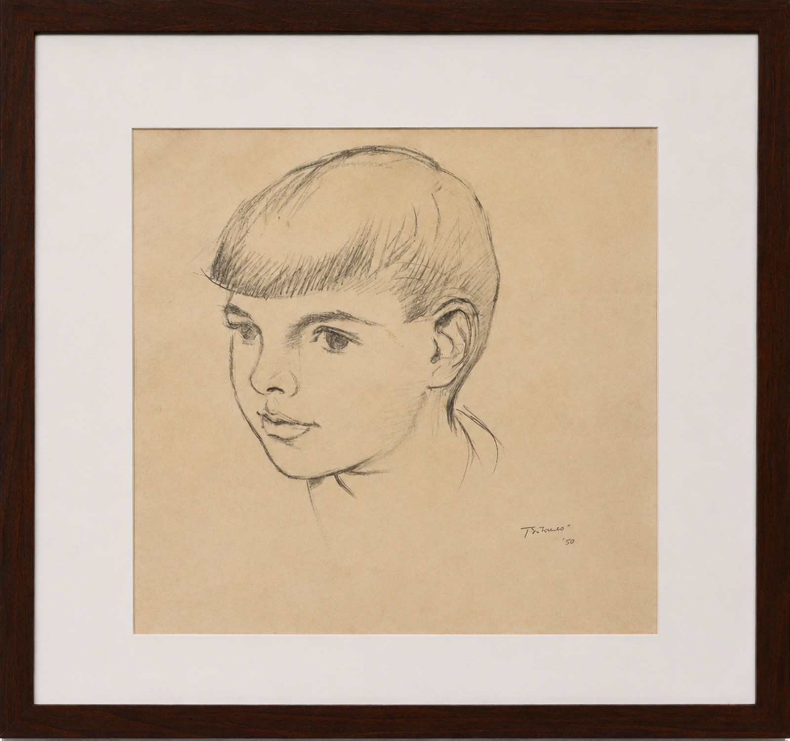 Enrico Bianco (1918-2013), Retrato, 1950 - foto 2 de 4