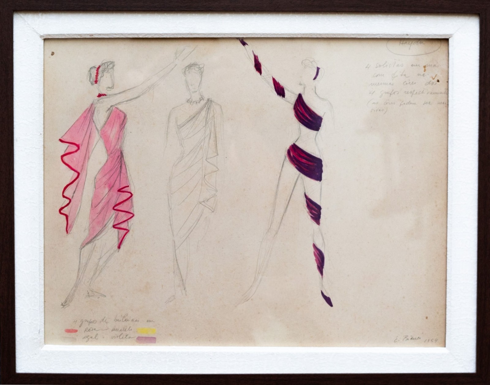 Enrico Bianco (1918-2013), Figurino, 1954 - foto 2 de 4