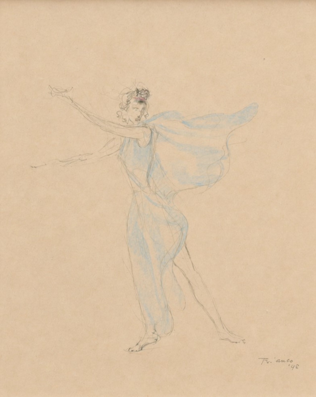 Enrico Bianco (1918-2013), Figurino, 1945 - foto 1 de 4