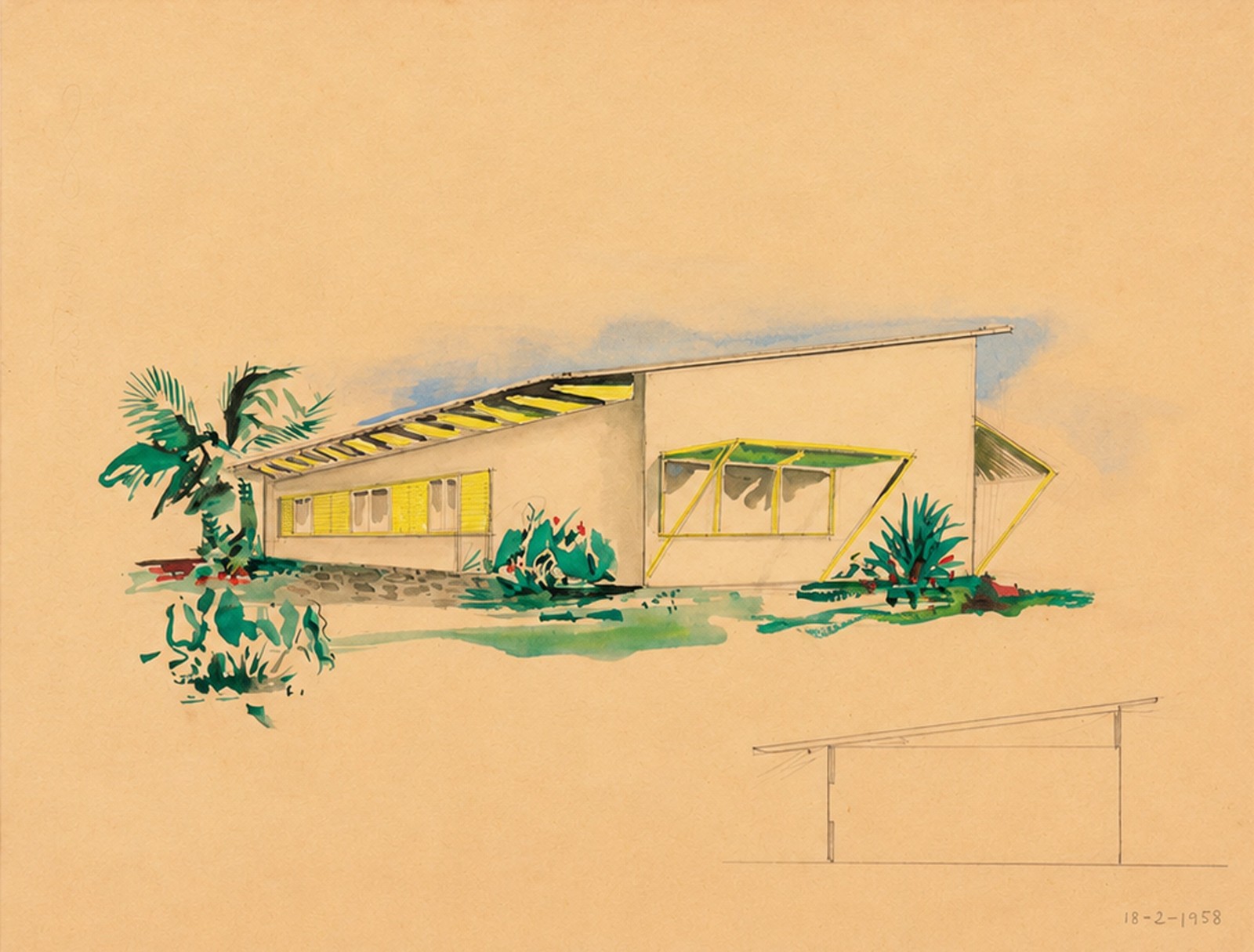 Enrico Bianco (1918-2013), Projeto Arquitetônico, Déc 50 - foto 1 de 3