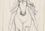 Enrico Bianco (1918-2013), Estudo para Boiadeir... - Grafite sobre papel <br>Ass. Inf. esquerdo <br>Com Declaração de Autenticidade, registrado sob o nº 00103, emitido pela Família do Artista.