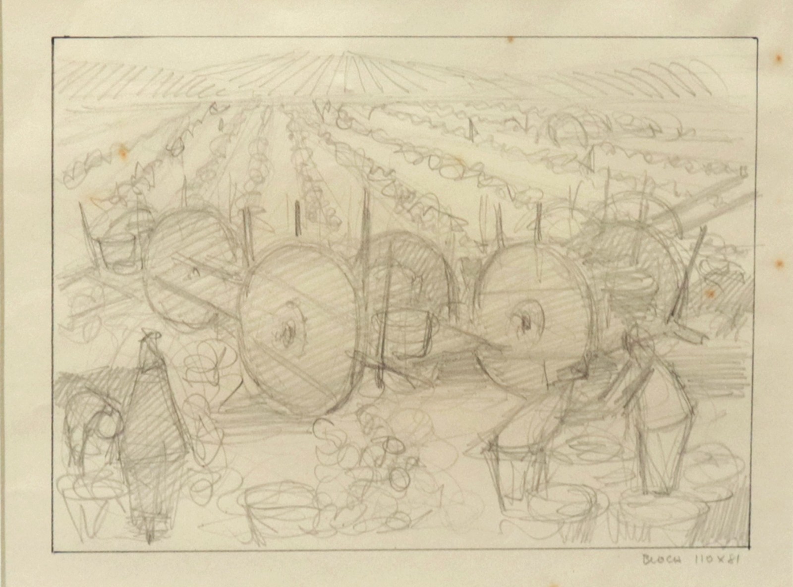 Enrico Bianco (1918-2013), Estudo para Colheita - foto 1 de 3