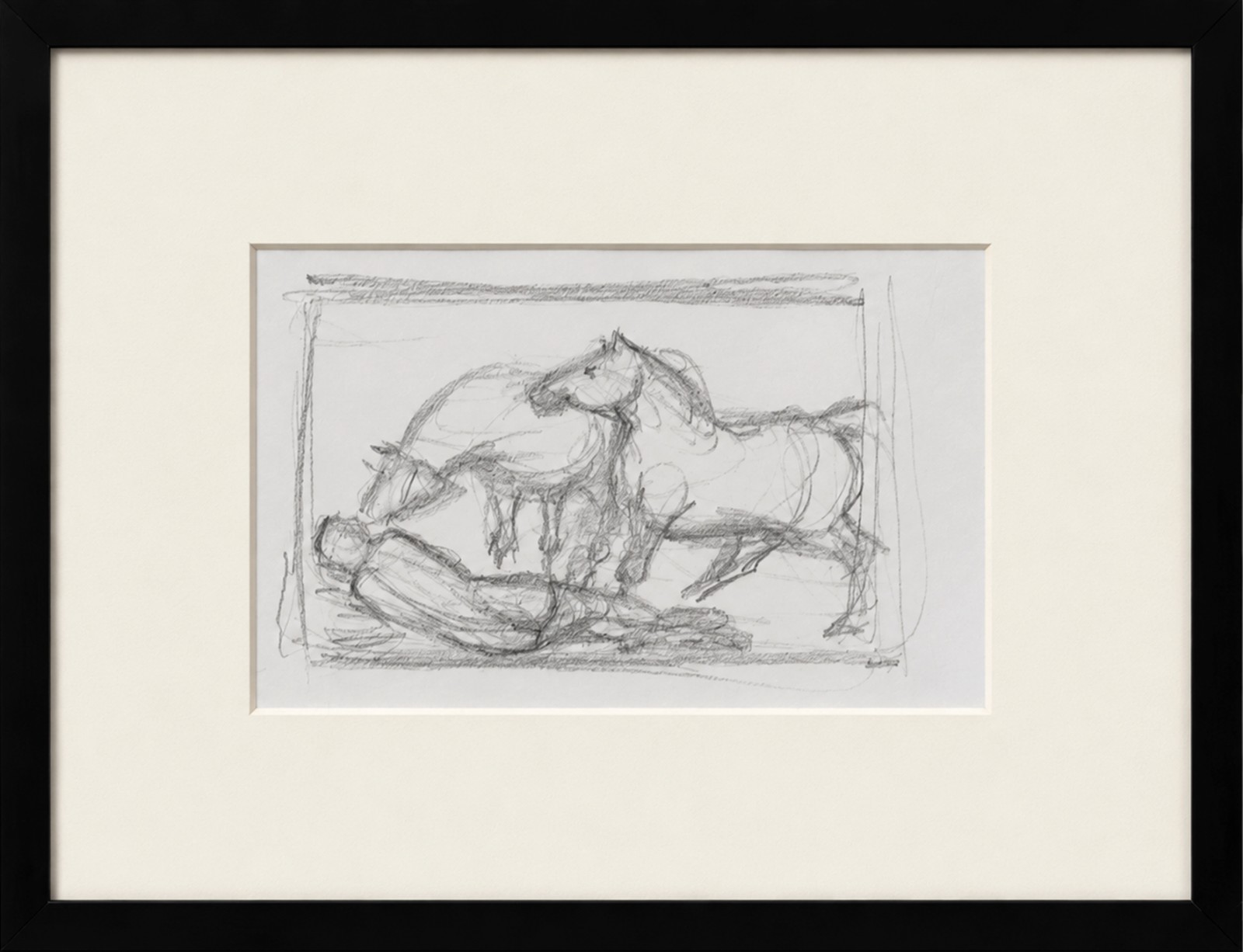 Enrico Bianco (1918-2013), Estudo para Nú com Cavalo - foto 2 de 3
