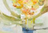 Enrico Bianco (1918-2013), Vaso com Flores, 1968 - Óleo s/ papel cartão<br>Ass. Inf. direito <br>Reproduzido no Livro do Artista Bianco, sob o nº 579 - página 205 - com Declaração de Autenticidade,...