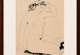 Enrico Bianco (1918-2013), Nú, 1941 - Nanquim sobre papel<br>Ass. inf. direito <br>Reproduzido no Livro do Artista Bianco, sob o nº 101  - página 180 <br>Com Declaração de Autenticidade, r
