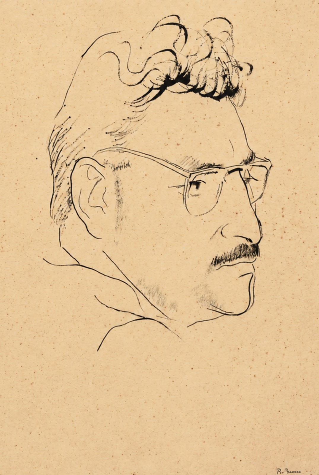 Enrico Bianco (1918-2013), Retrato de Burle Marx, 1940 - foto 1 de 4