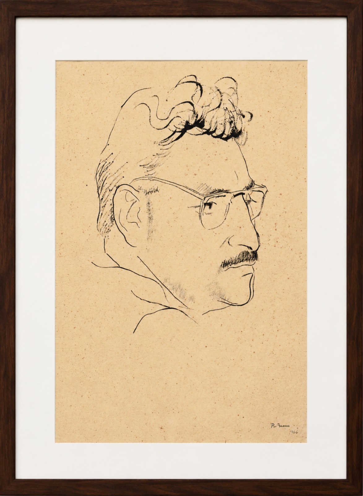 Enrico Bianco (1918-2013), Retrato de Burle Marx, 1940 - foto 2 de 4