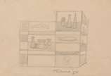 Enrico Bianco (1918-2013), Estudo, 1954 - Desenho <br>Ass. Inf. direito <br>Com Declaração de Autenticidade, registrado sob o nº 01758, emitido pela Família do Artista