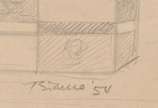 Enrico Bianco (1918-2013), Estudo, 1954 - Desenho <br>Ass. Inf. direito <br>Com Declaração de Autenticidade, registrado sob o nº 01758, emitido pela Família do Artista
