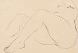 Enrico Bianco (1918-2013), Nú, Déc. 40 - Nanquim s/ papel <br>Ass. Inf, esquerdo <br>Com declaração de Autenticidade, registrado sob o nº 01748, emitido pela Família do Artista