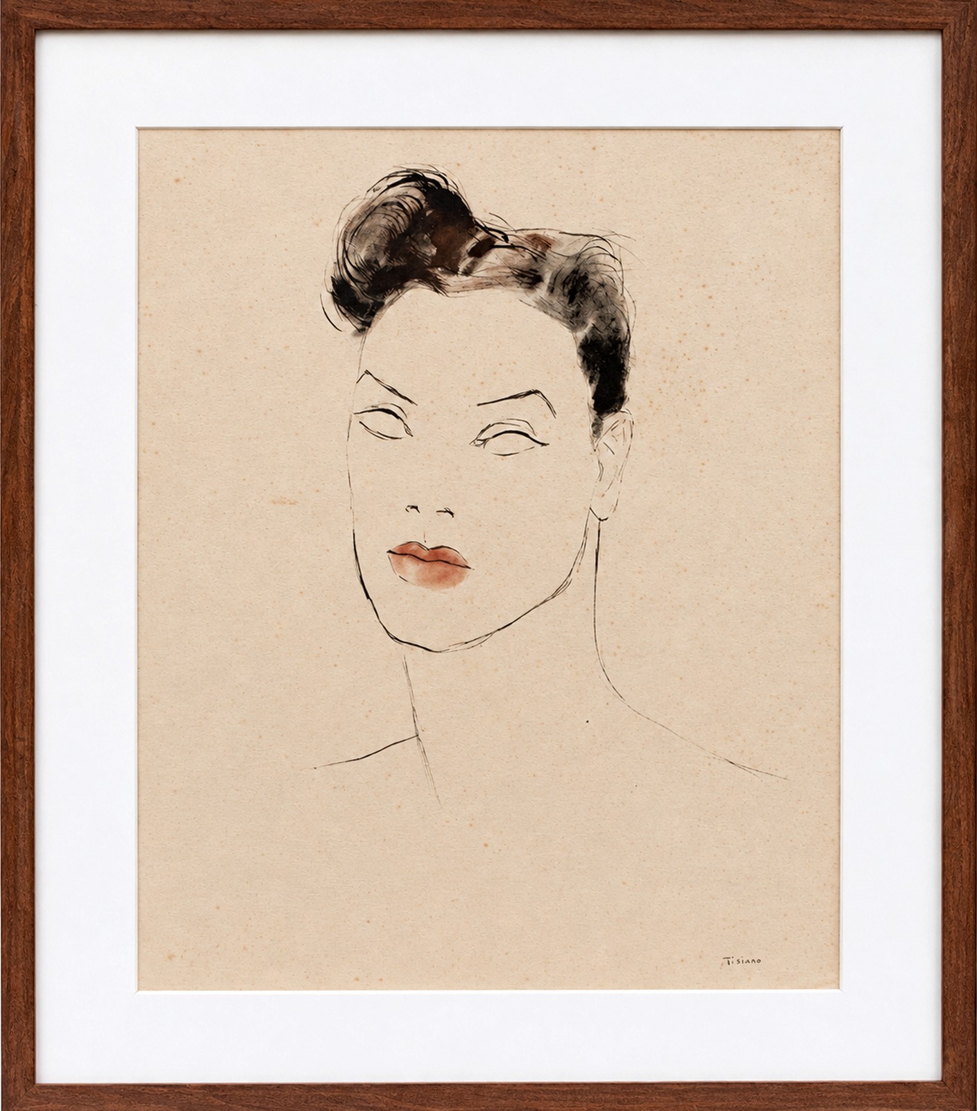 Enrico Bianco (1918-2013), Cabeça de Mulher, Déc. 40 - foto 2 de 4