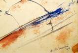 Enrico Bianco (1918-2013), Nú, 1940 - Óleo e nanquim sobre papel <br>Ass. inf. direito <br>Reproduzido no Livro do Artista Bianco, sob o nº 46 - página 178 <br>Com Declaração de Autenticid