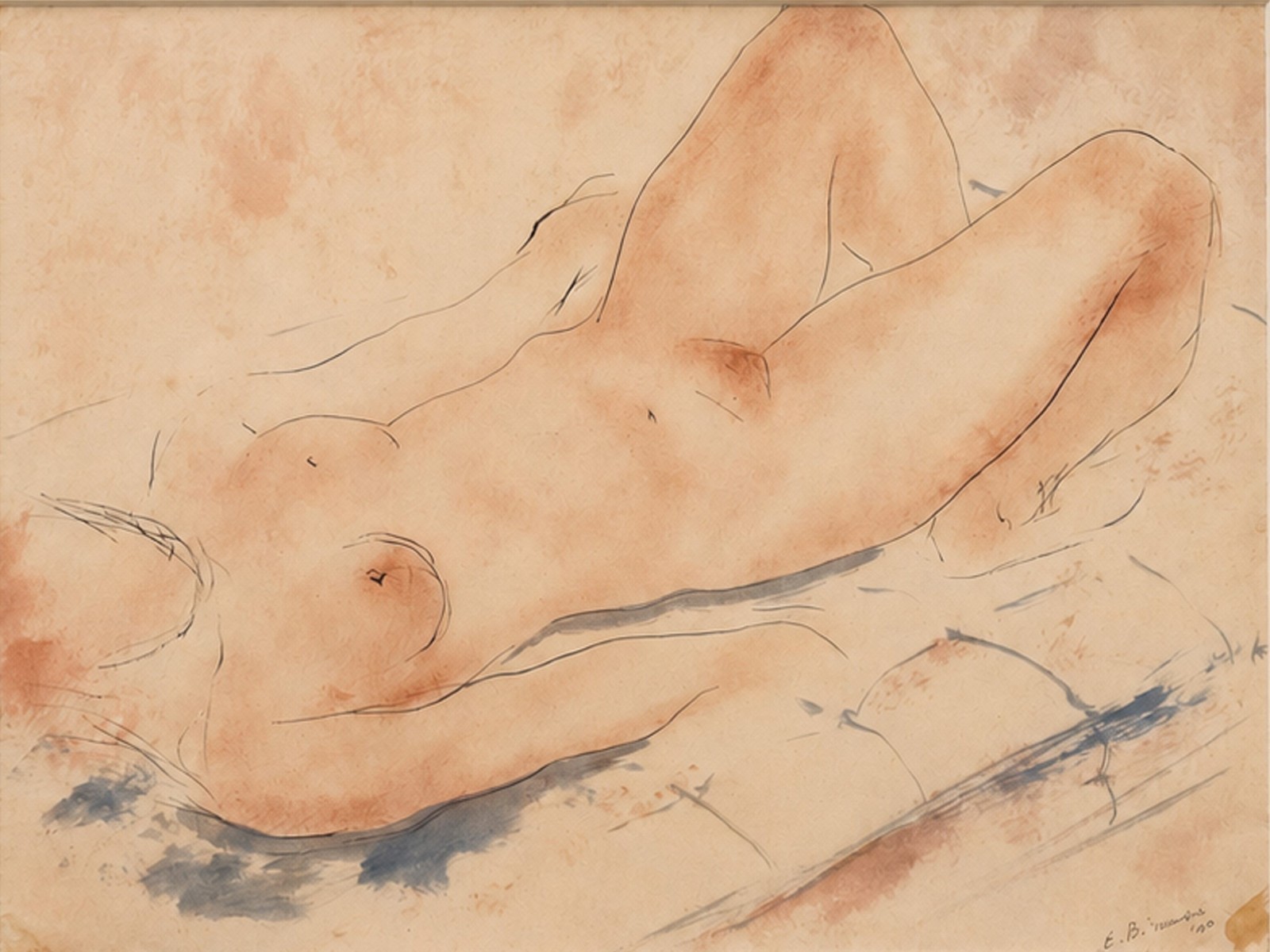 Enrico Bianco (1918-2013), Nú, 1940 - foto 1 de 4