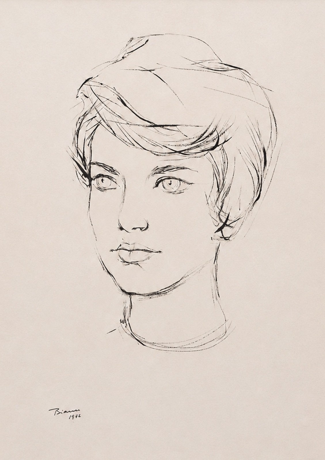 Enrico Bianco (1918-2013), Retrato, 1966 - foto 1 de 4