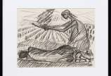 Enrico Bianco (1918-2013), Nú e Lavadeira, 1993 - Carvão sobre papel <br>Ass. inf. direito<br>Com Declaração de Autenticidade, registrado sob o nº 01781, emitido pela Família do Artista.