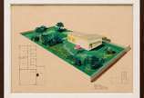 Enrico Bianco (1918-2013), Estudo Arquitetonico... - Técnica mista sobre cartão <br>Datado 30/08/1953 <br>Com Declaração de Autenticidade, registrado sob o nº 01779, emitido pela Família do Artista.