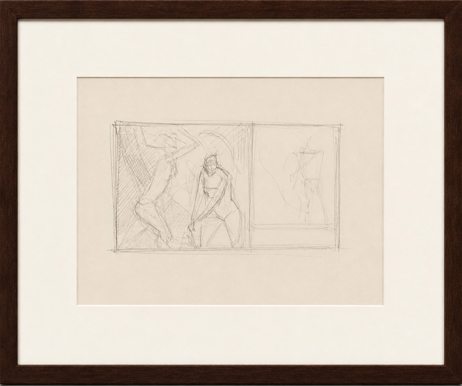 Enrico Bianco (1918-2013), Estudo Nú e Figura, década de 1950 - foto 2 de 3