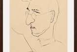 Enrico Bianco (1918-2013), Retrato, 1940 - Nanquim s/ papel<br>Ass. Inf. direito <br>Reproduzido no Livro do Artista Bianco, sob o nº 80 - pagina 179  - com Declaração de Autenticidade, registr