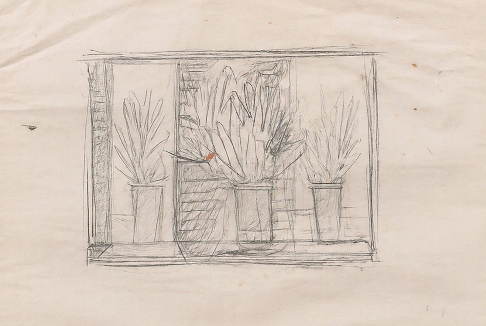 Enrico Bianco (1918-2013), Estudo Vaso com Flores, década de 1950 - foto 1 de 3