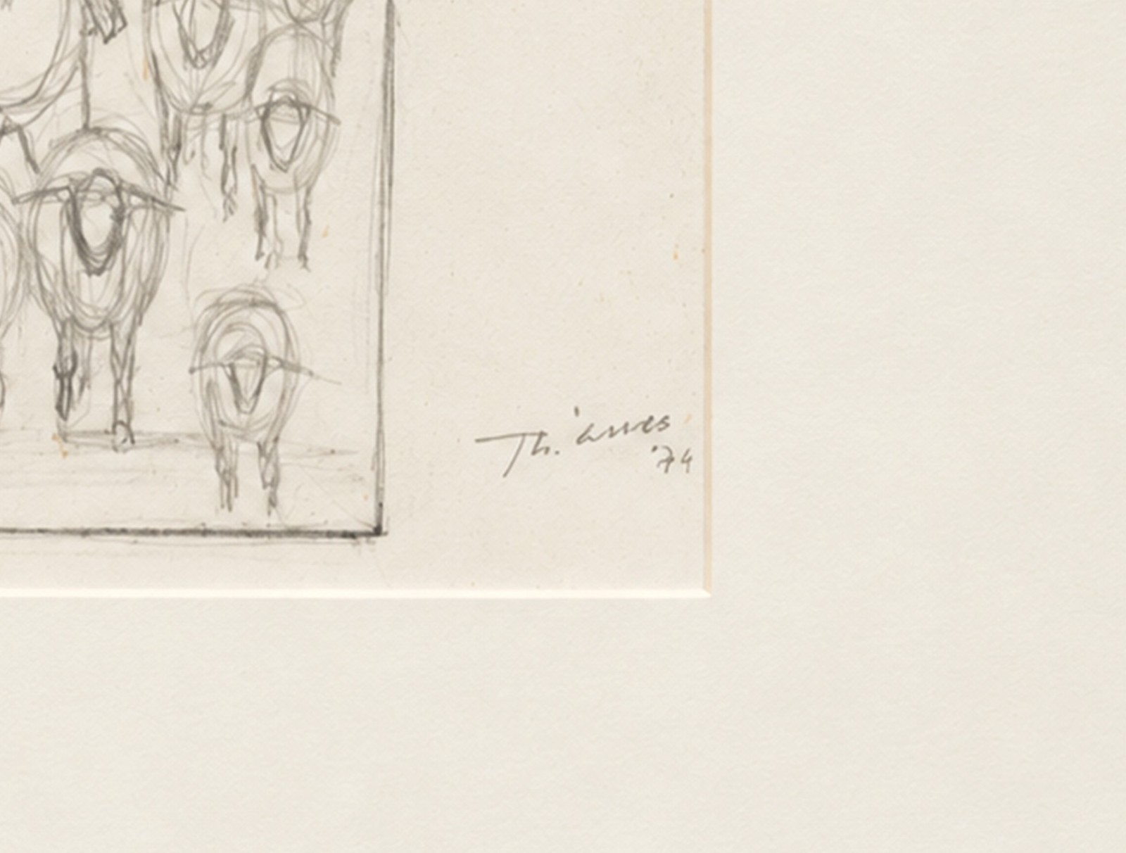 Enrico Bianco (1918-2013), Estudo Menino com Carneiros, 1979 - foto 3 de 4