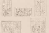 Enrico Bianco (1918-2013), Estudo para 5 Obras,... - Grafite s/ papel<br>Com Declaração de Autenticidade, registrado sob o nº 01923, emitido pela Família do Artista.