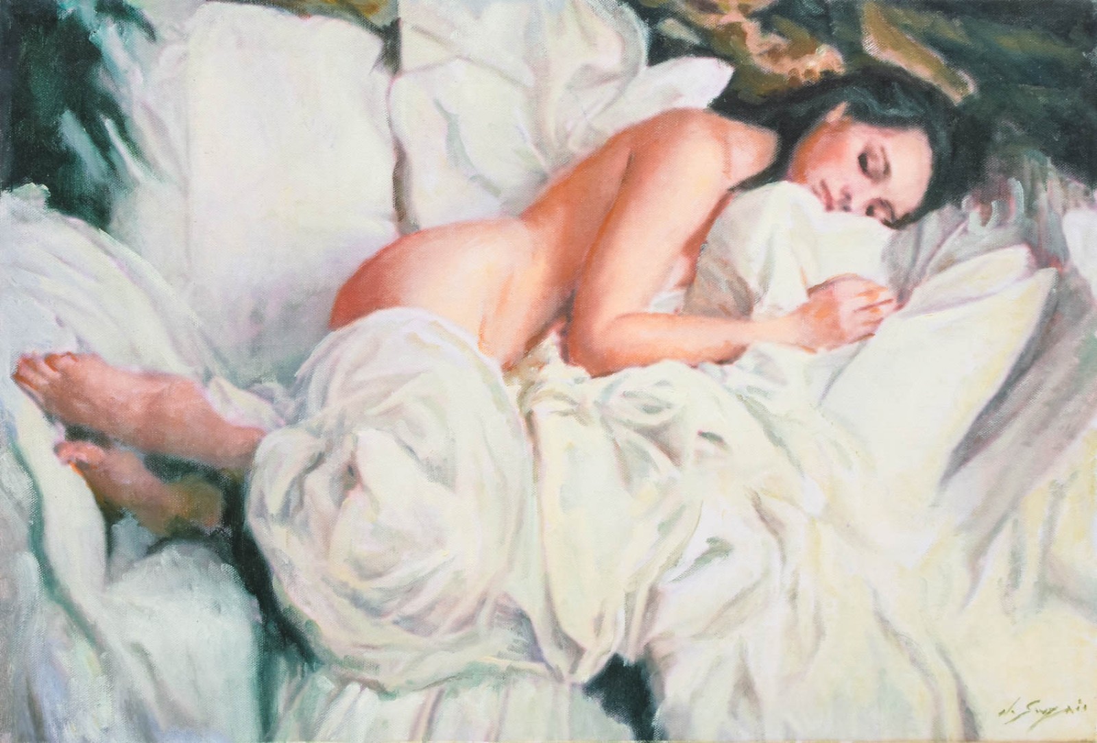 Mulher na cama - foto 1 de 4