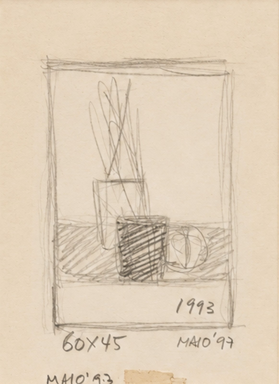 Enrico Bianco (1918-2013), Estudo Vaso com Flores, 1993 - foto 1 de 4
