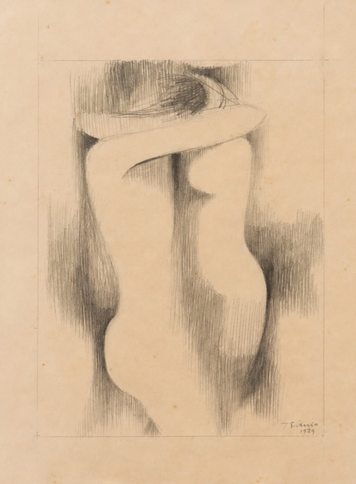 Enrico Bianco (1918-2013), Estudo para Nú, 1979 - foto 1 de 4