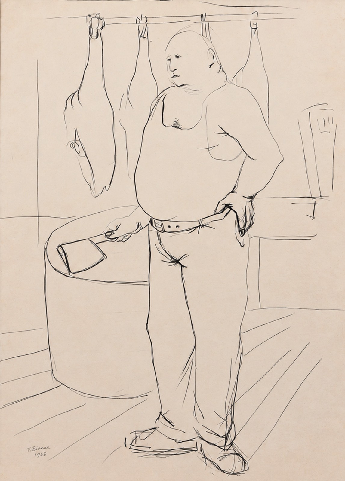 Enrico Bianco (1918-2013), Açogueiro, 1942 - foto 1 de 4