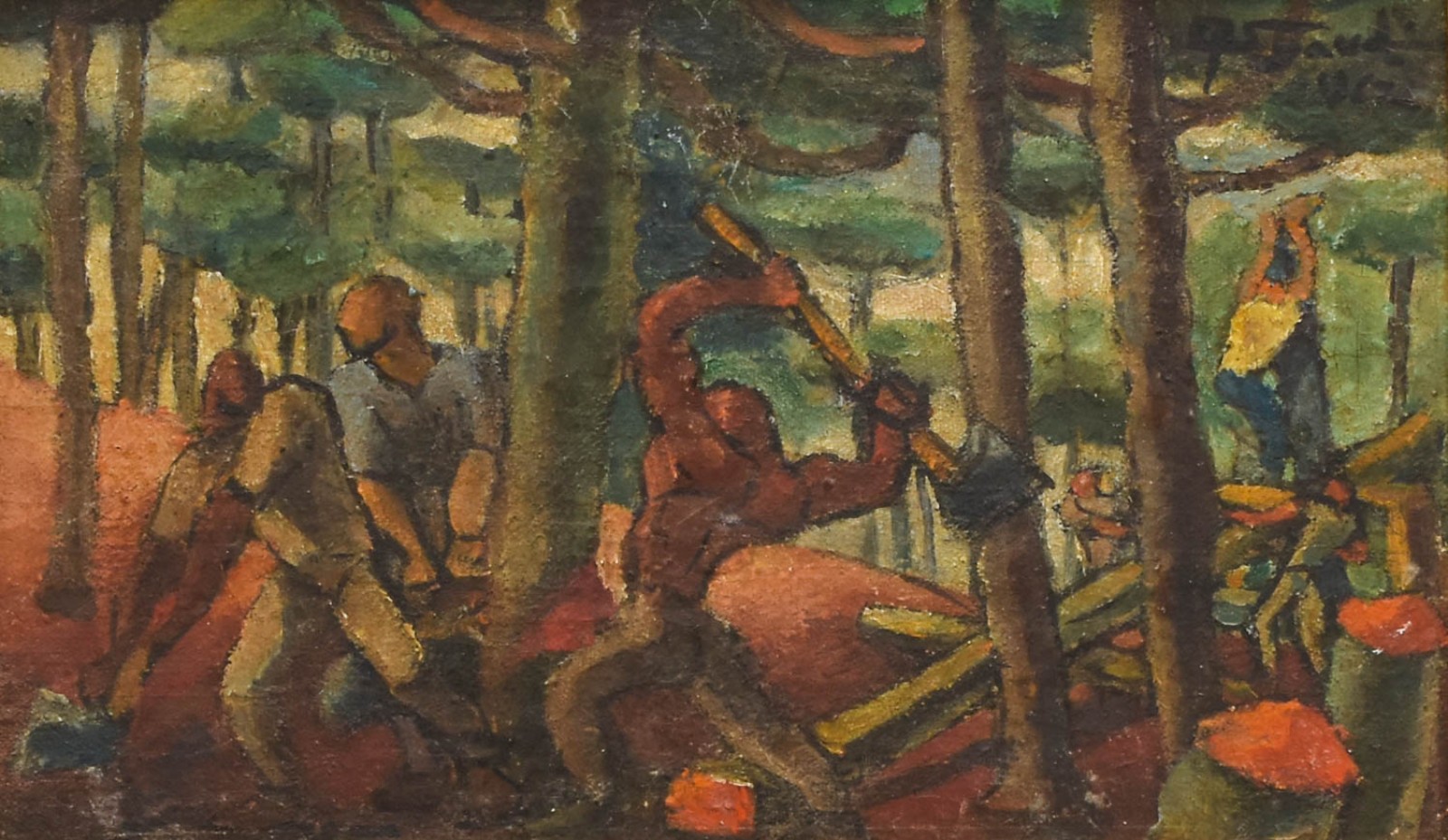 Eugênio Sigaud (1899-1979), Lenhadores, 1967 - foto 1 de 4
