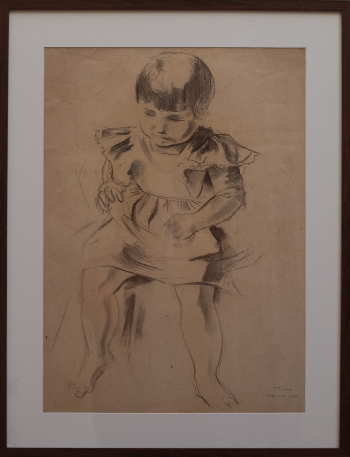 Enrico Bianco (1918-2013), Retrato de Maria Teresa Bianco - Filha do Artista, 1948 - foto 2 de 4