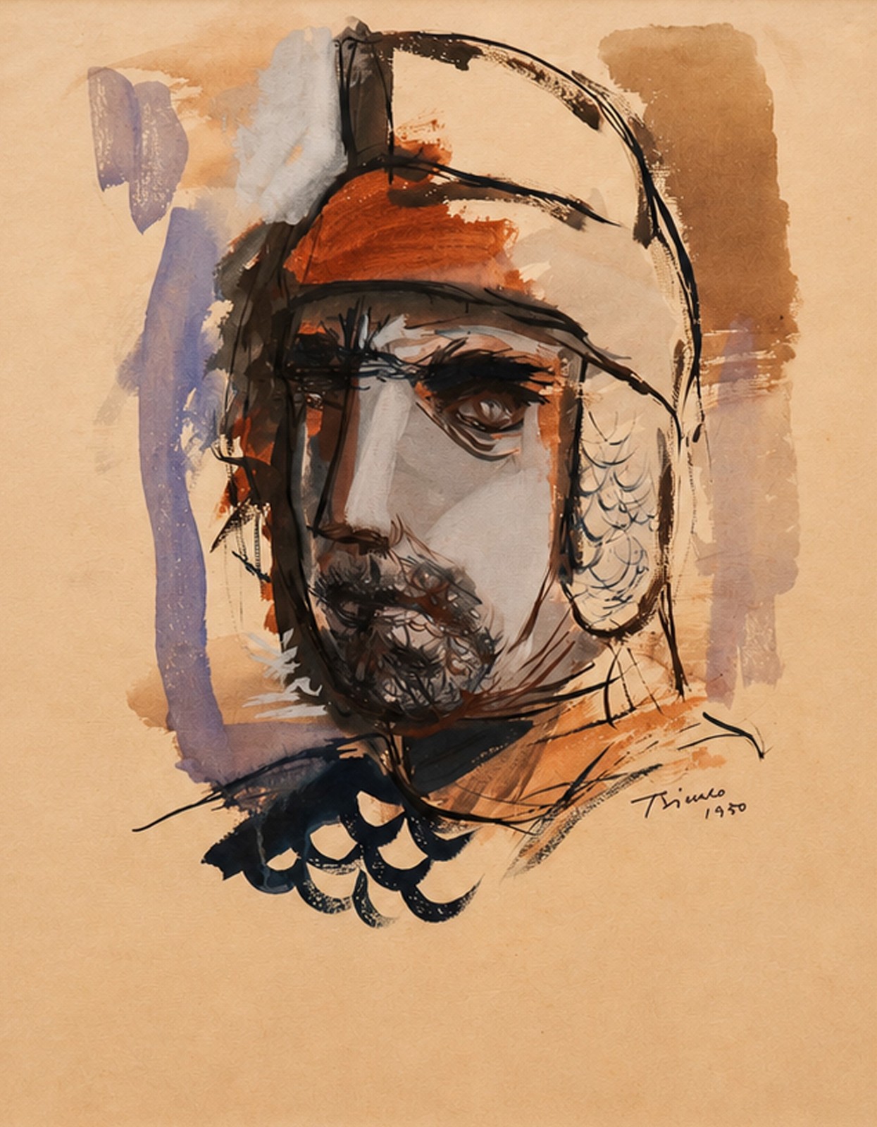 Enrico Bianco (1918-2013), Guerreiro, 1950 - foto 1 de 4