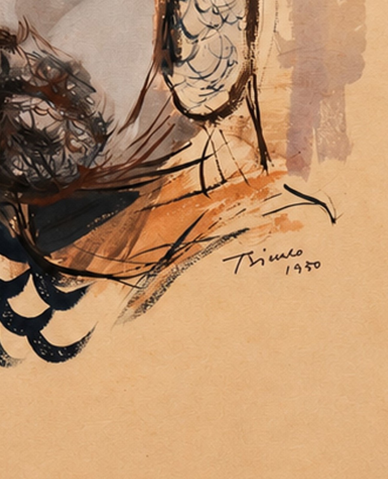 Enrico Bianco (1918-2013), Guerreiro, 1950 - foto 3 de 4