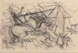 Enrico Bianco (1918-2013), Dom Quixote e Sancho... - Desenho s/ papel<br>Ass. inf. direito<br>Participou da Exposição e reproduzido à página 71 do livro da Exposição Bianco 75 anos de Pintura no Br...