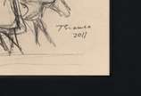 Enrico Bianco (1918-2013), Dom Quixote e Sancho... - Desenho s/ papel<br>Ass. inf. direito<br>Participou da Exposição e reproduzido à página 71 do livro da Exposição Bianco 75 anos de Pintura no Br...