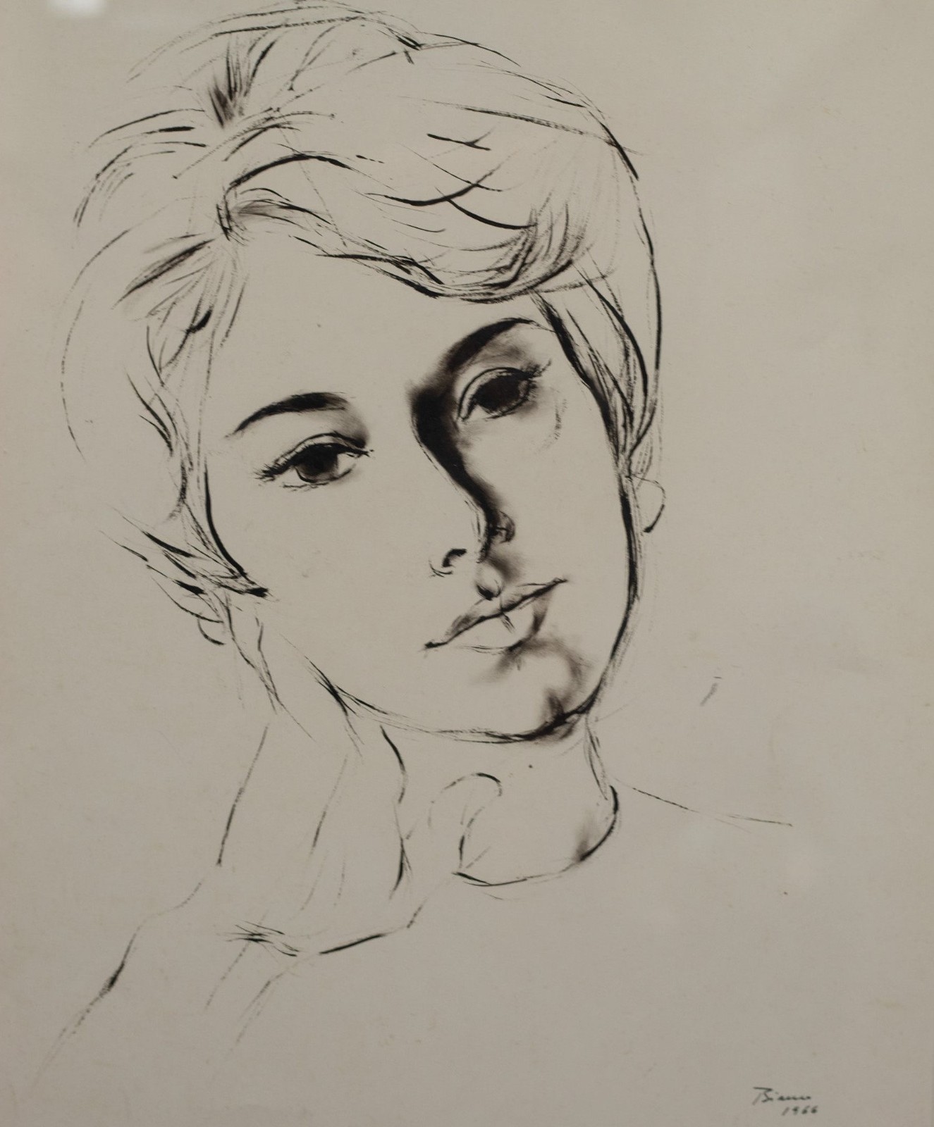 Enrico Bianco (1918-2013), Cabeça de Mulher, 1966 - foto 1 de 4
