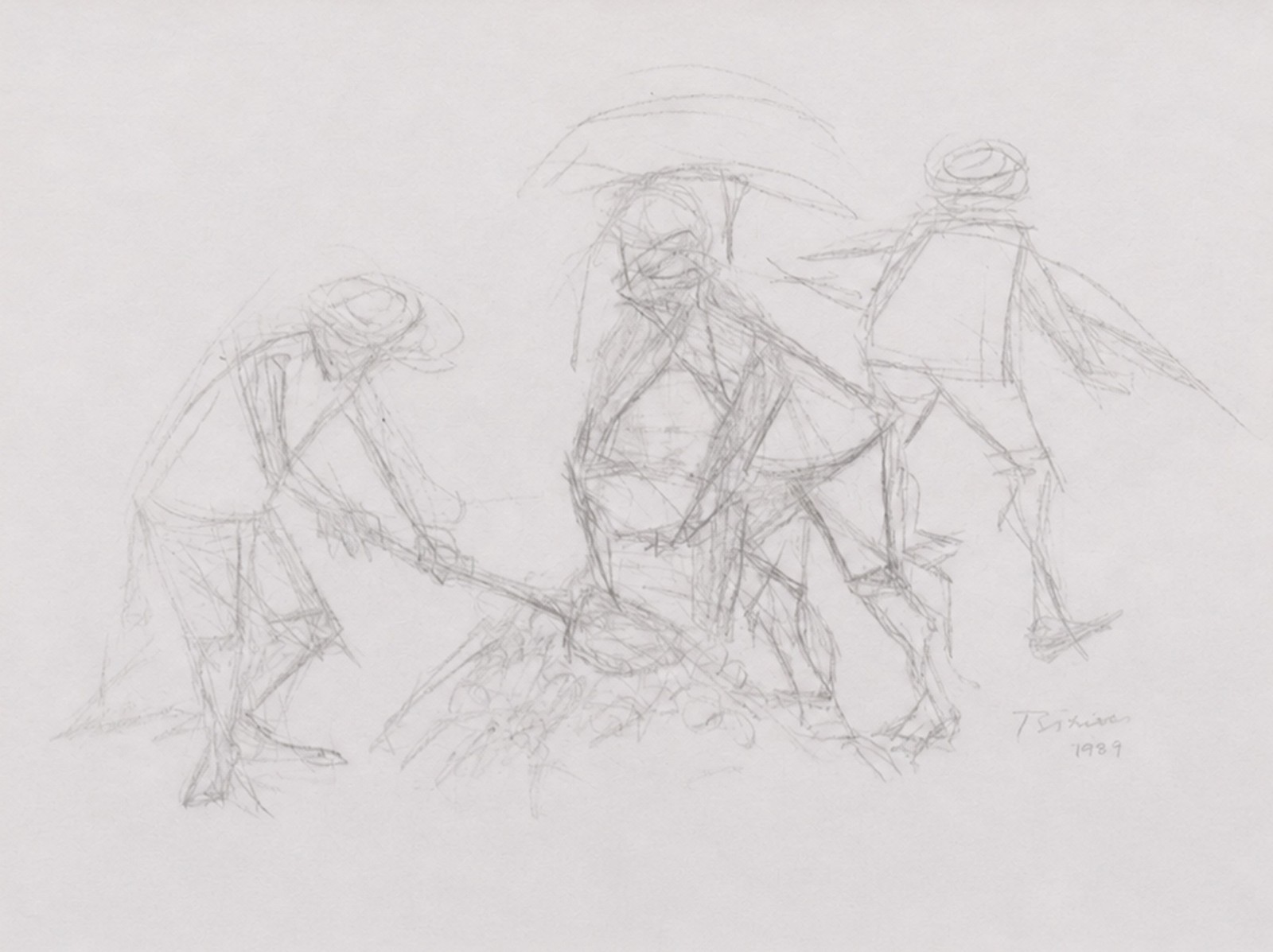 Enrico Bianco (1918-2013), Trabalhadores, 2009 - foto 1 de 4