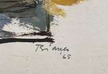 Enrico Bianco (1918-2013), Natureza Morta, 1965 - Óleo sobre cartão <br>Ass. Inf. direito<br>Com declaração de Autenticidade, registrado sob o nº 01654, emitido pela Família do Artista