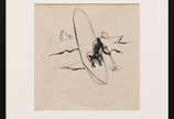 Enrico Bianco (1918-2013), Canoeiros - Nanquim e hidrografica sobre papel <br>Ass. inf. esquerdo <br>Com Declaração de Autenticidade, registrado sob o nº 00474, emitido pela Família do Arti
