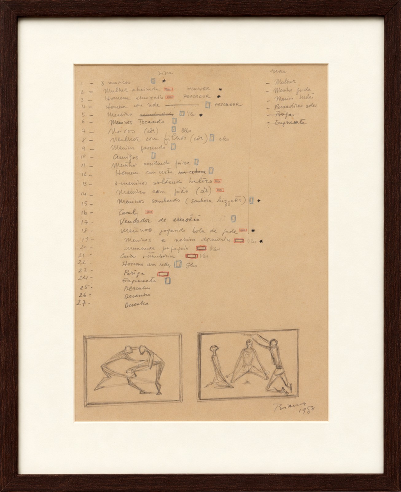 Enrico Bianco (1918-2013), Estudo para 2 Obras, 1956 - foto 2 de 4