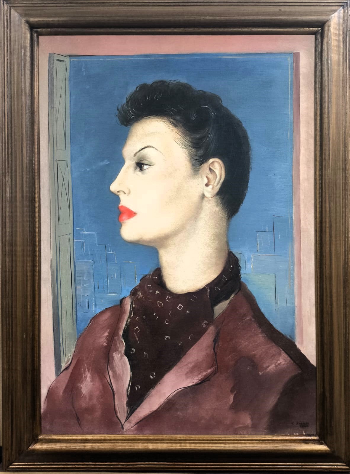 Enrico Bianco (1918-2013), Retrato (Srª Aloysio Penido), 1940 - foto 2 de 4