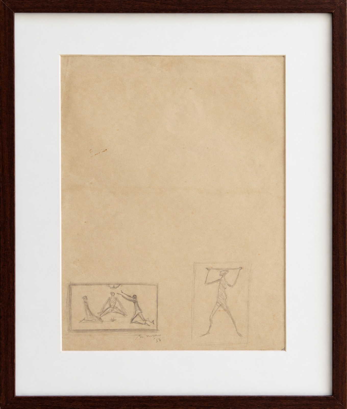 Enrico Bianco (1918-2013), Estudo para 2 Obras (frente) e 1 obra (verso), 1956 - foto 3 de 5