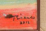 Enrico Bianco (1918-2013), Sem Título, 2012 - Óleo s/ tela<br>Ass. inf. direito e datado<br>