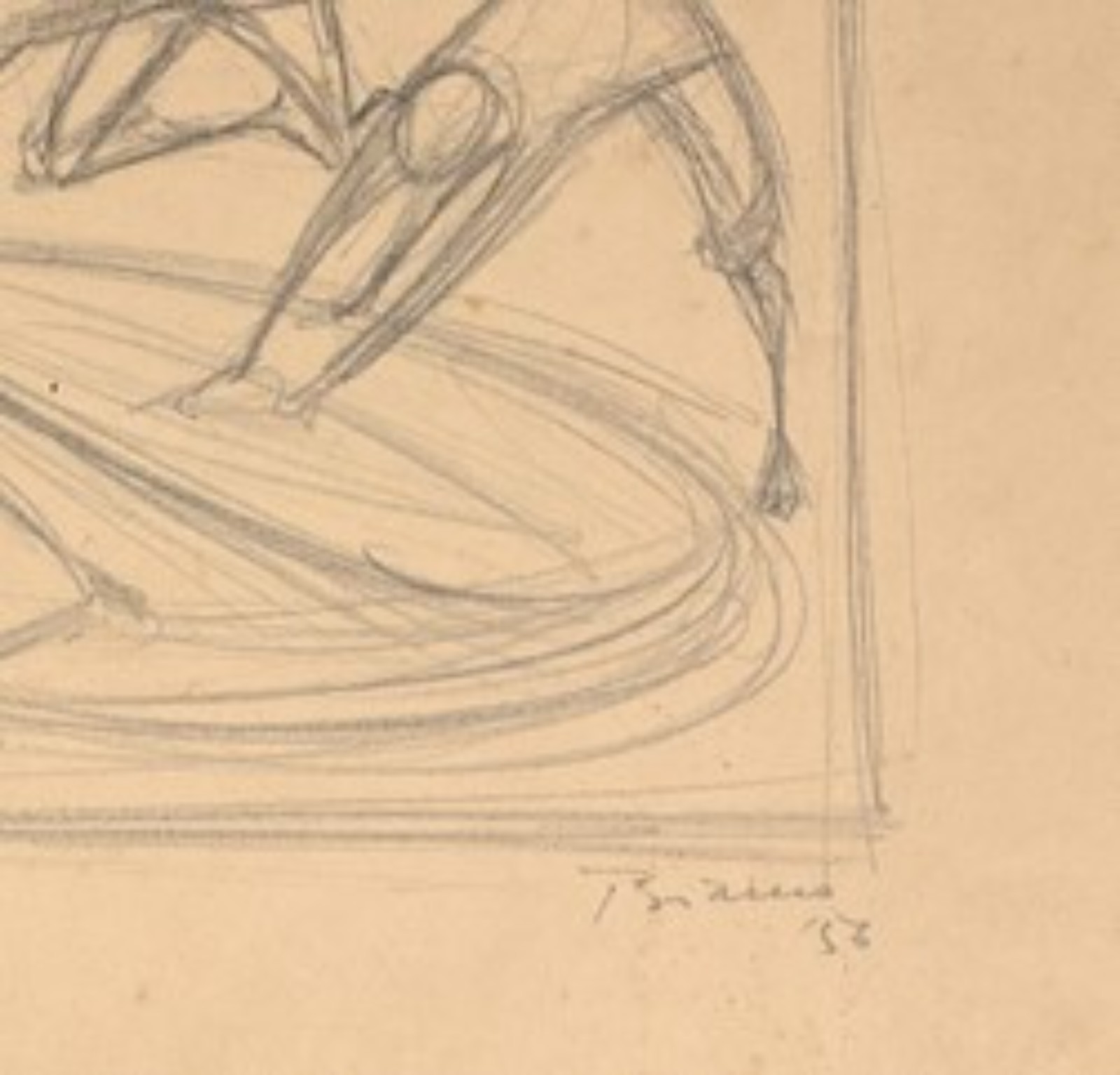 Enrico Bianco (1918-2013), Estudo Pescadores, 1956 - foto 3 de 4