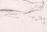 Enrico Bianco (1918-2013), Nú, 1997 - Carvão s/ papel <br>Ass. Inf. direito <br>Reproduzido no Livro Enrico Bianco "Uma Vida de Pintura" de 2009 do Museu Nacional , na página de apresentaç
