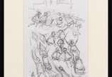 Enrico Bianco (1918-2013), Meninos Brincando, 2008 - Carvão sobre papel <br>Ass. inf. esquerdo <br>Com Declaração de Autenticidade, registrado sob o nº 00473, emitido pela Família do Artista.